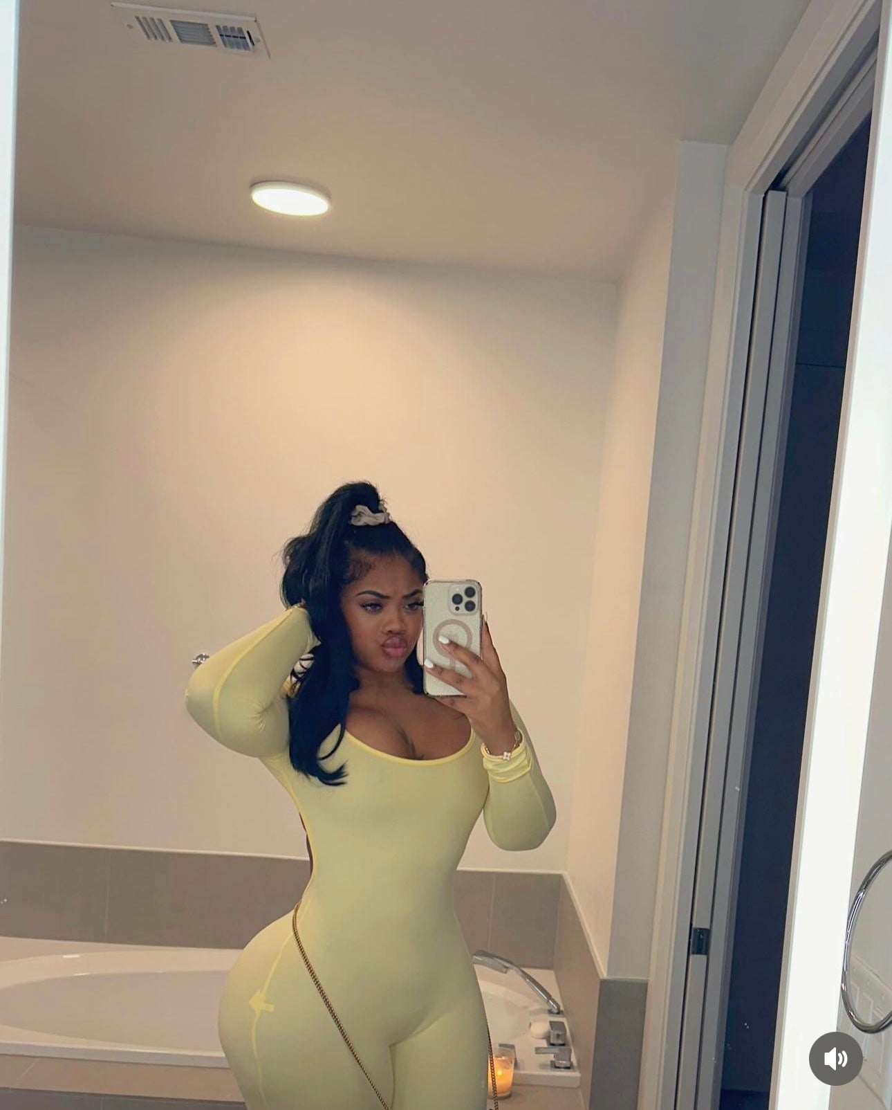 Send Him Nudes Jumpsuit “Yellow”